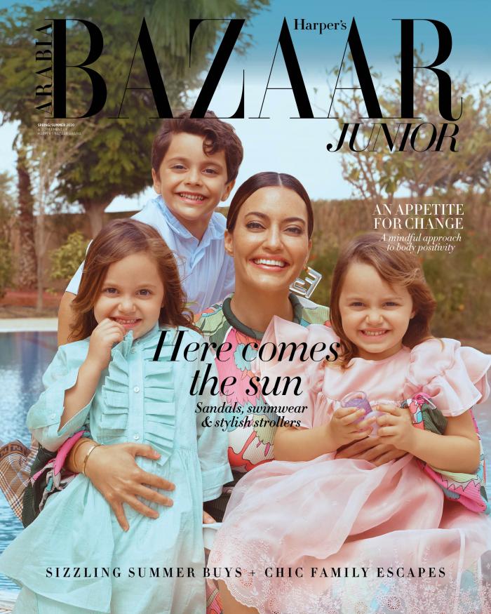 Karen Wazen and Family for Harpers Bazaar Junior